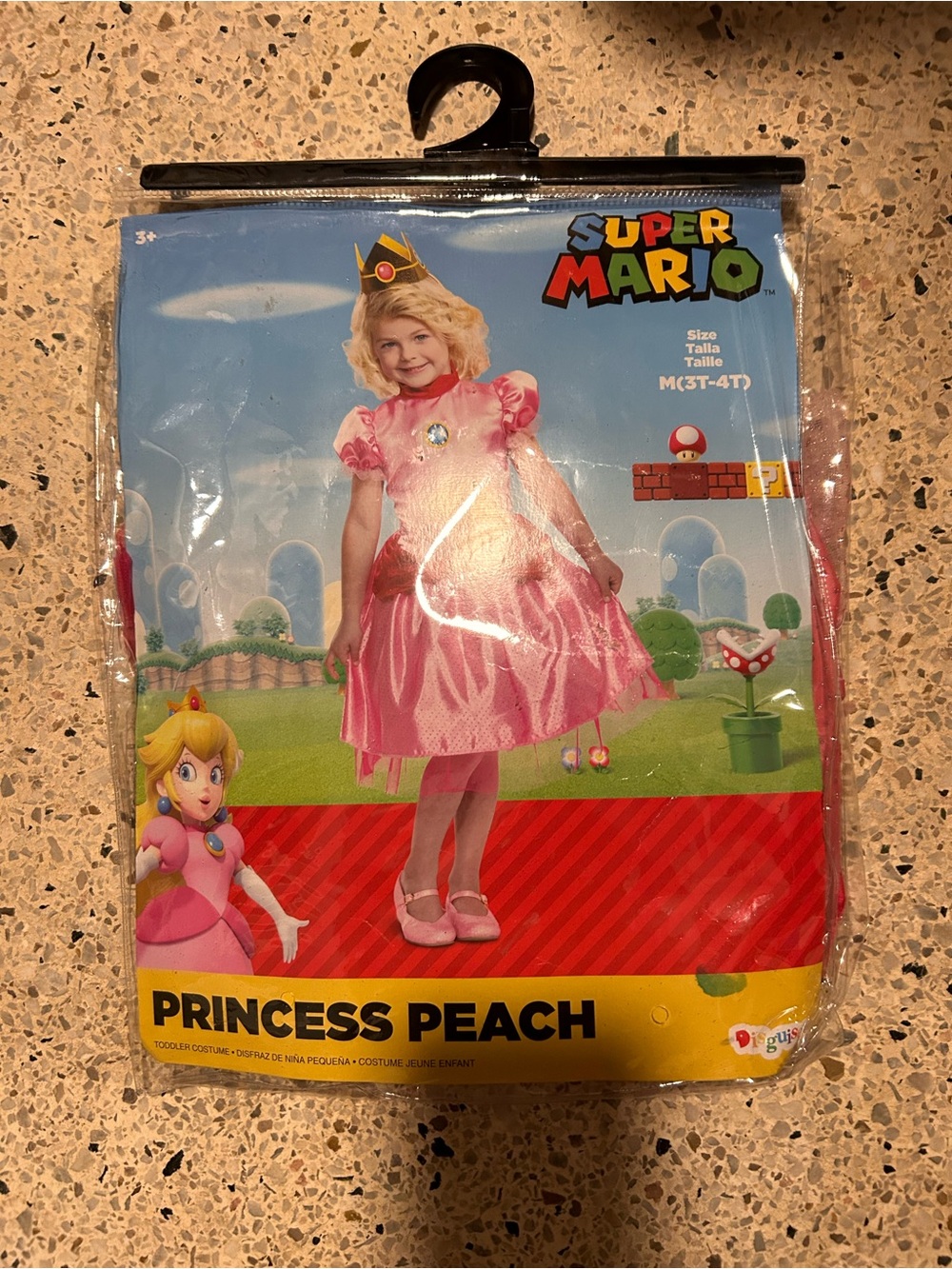 Nintendo Princess Peach Pink Girls Costume 3T